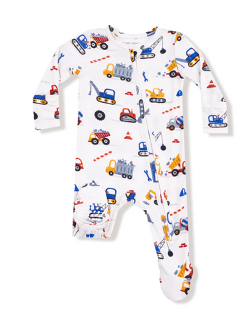 Crayon Construction- 2 way Zipper Footie
