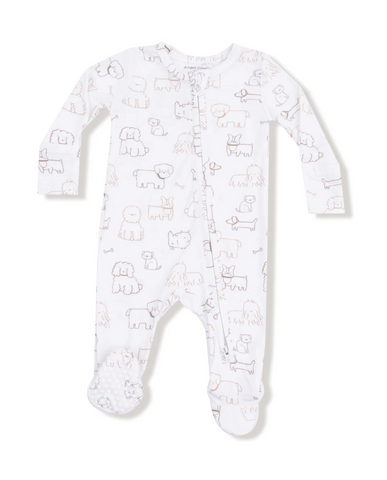 Neutral Pups- 2 way Zipper Footie