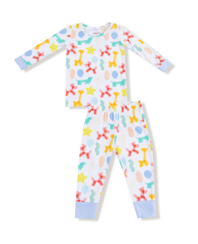 Balloon Animals Blue - L/S Loungewear Set