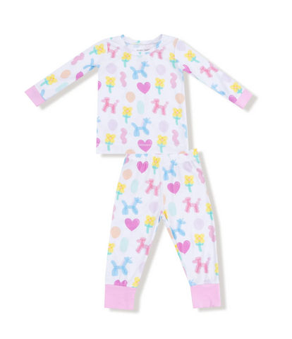 Balloon Animals Pink - L/S Loungewear Set