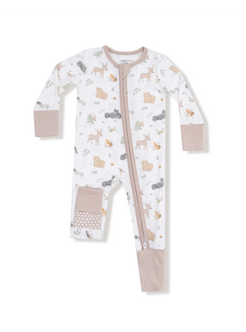 Woodland Babies-  2 Way Zipper Romper