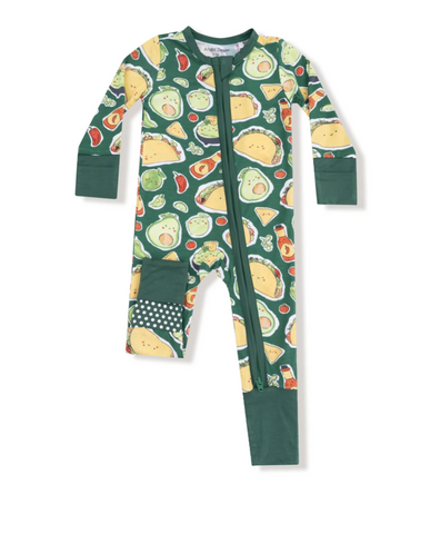 Happy Tacos-  2 Way Zipper Romper