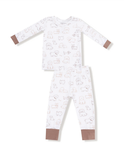 Neutral Pups- L/S Loungewear Set