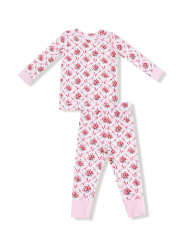 Rose Bow Lattice- L/S Loungewear Set