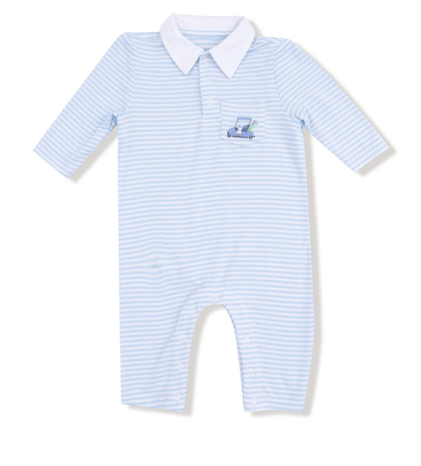 Baby Golf Carts- Polo Romper
