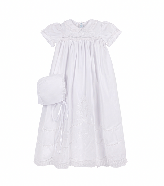 Girls Scalloped Lace Special Occasion Gown Set