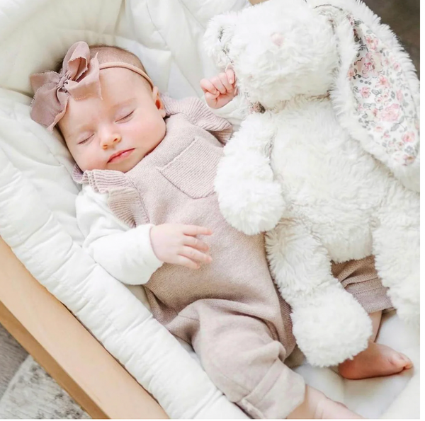 Faith Cream Floral Bunny Plush Toy