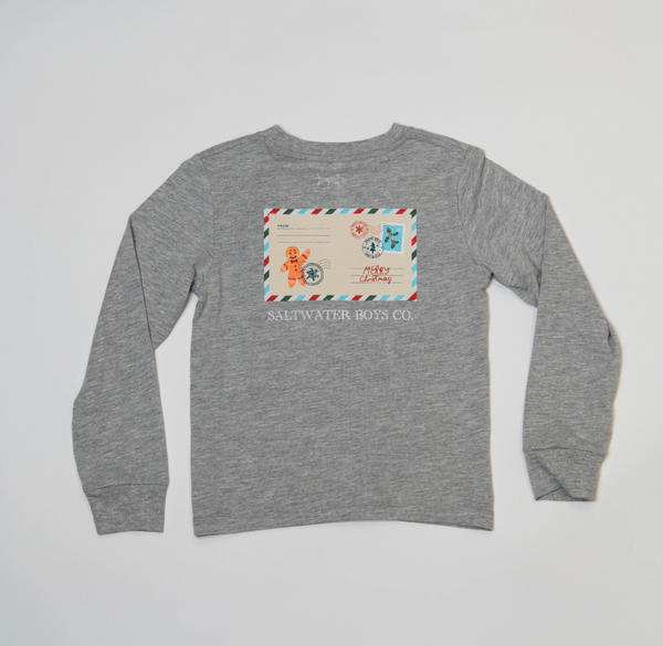 LS Graphic Tee- Christmas Postcard