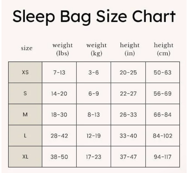 Midnight Sleep Bag in 2.5 TOG