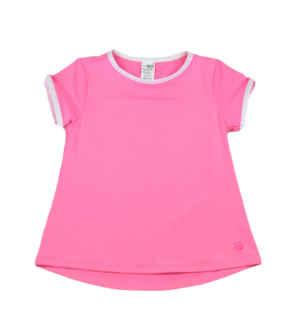 Bridget Basic T - Flamingo Pink, Pure Coconut
