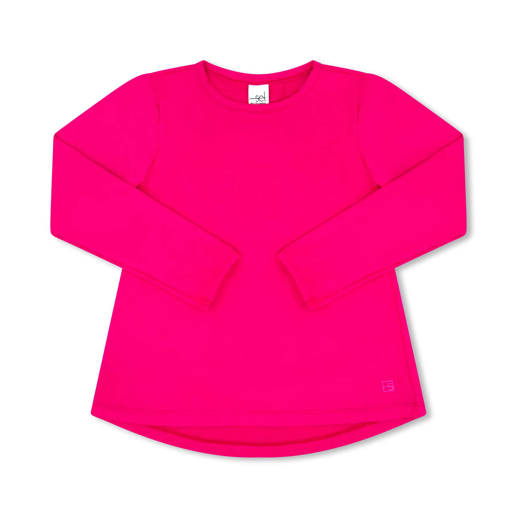 Taylor T Long Sleeve - Power Pink, Totally Turquoise