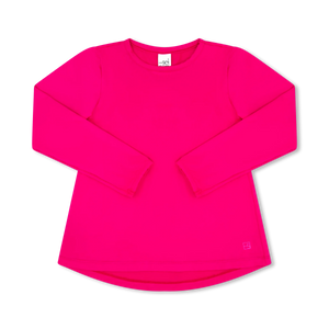 Taylor T Long Sleeve - Power Pink, Totally Turquoise