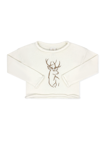 Ryan Roll Neck Sweater- Kingsport Khaki, Deer