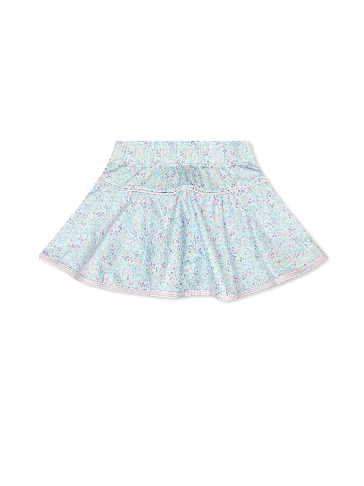 Quinn Skort- Frosted Floral, Petal Purple Minigingham