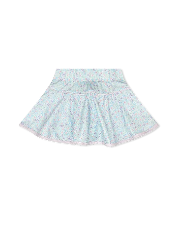 Quinn Skort- Frosted Floral, Petal Purple Minigingham