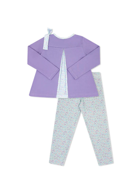Madeline Legging Set- Lilac Lavender, Frosted Floral