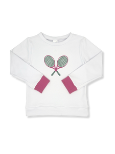 Alex Sweatshirt- Daisy White, Tennis