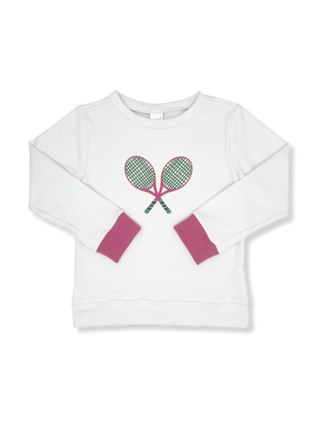 Alex Sweatshirt- Daisy White, Tennis