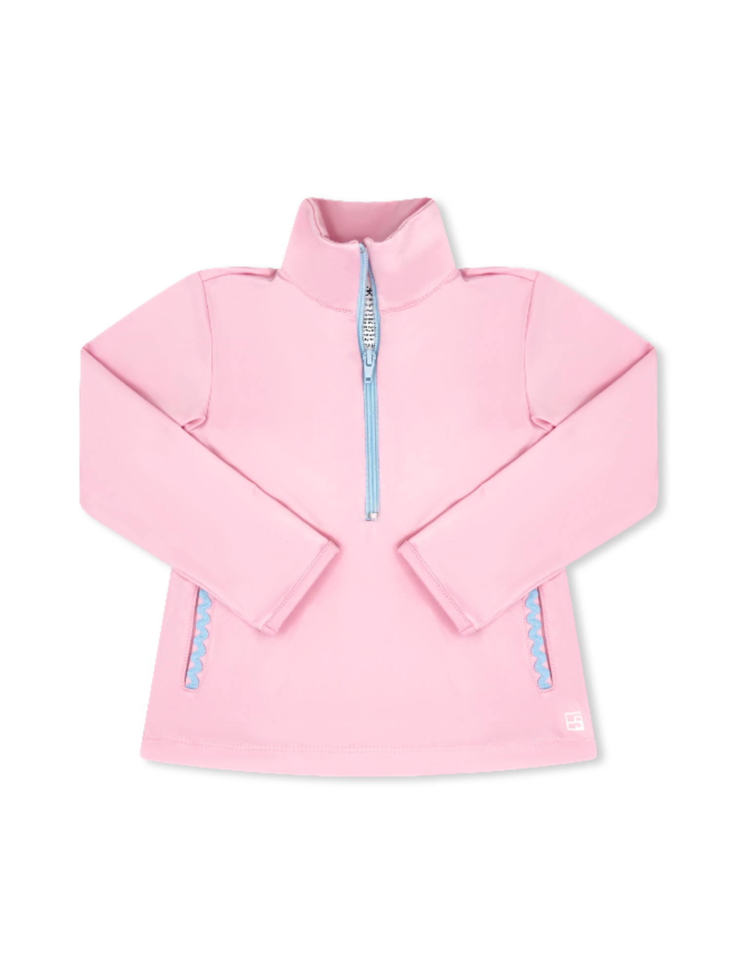 Heather Half Zip- Cotton Candy Pink, Cotton Candy Blue