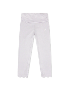 Sadie Scallop Legging- Petal Purple Minigingham