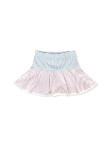 Quinn Skort - Cotton Candy Pink, Petal Purple, Cotton Candy Blue Ministripe (FINAL SALE)