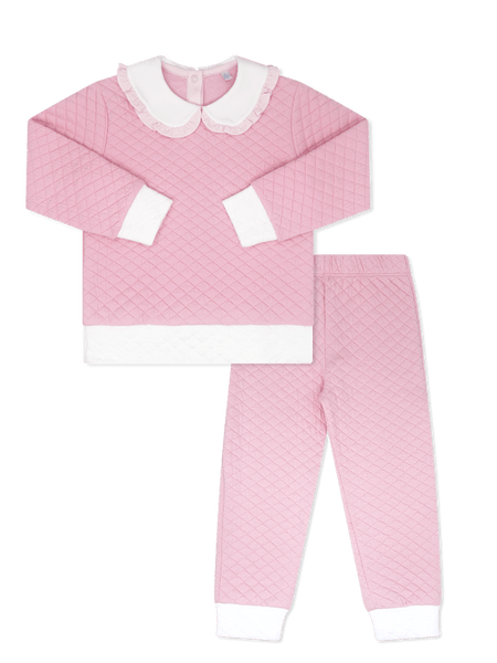 Cooper Quilted Playsuit - Petal Pink