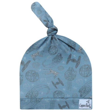 Starships Baby Top Knot Hat