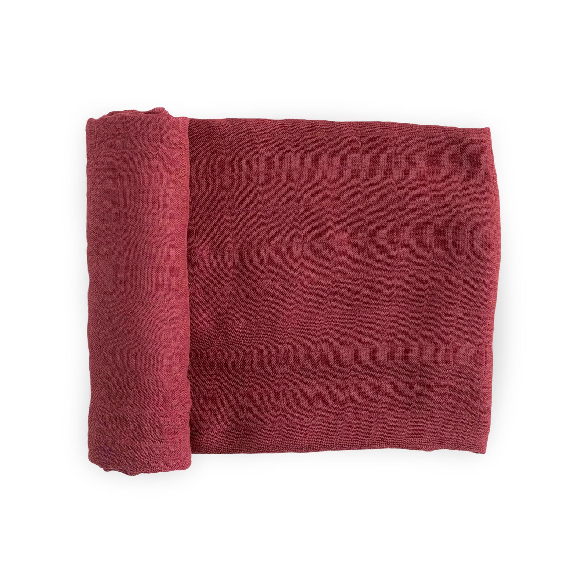 Dusty Maroon Deluxe Muslin Swaddle Single