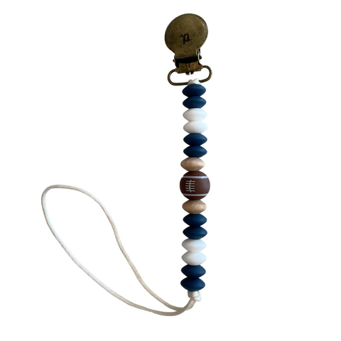 Grande Football Pacifier Clip- Berry College