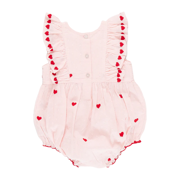 Baby Girls Raphaela Bubble- Confetti Heart Emroidery