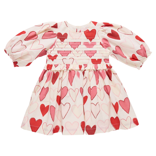 Girls Renee Dress- Gradient Hearts