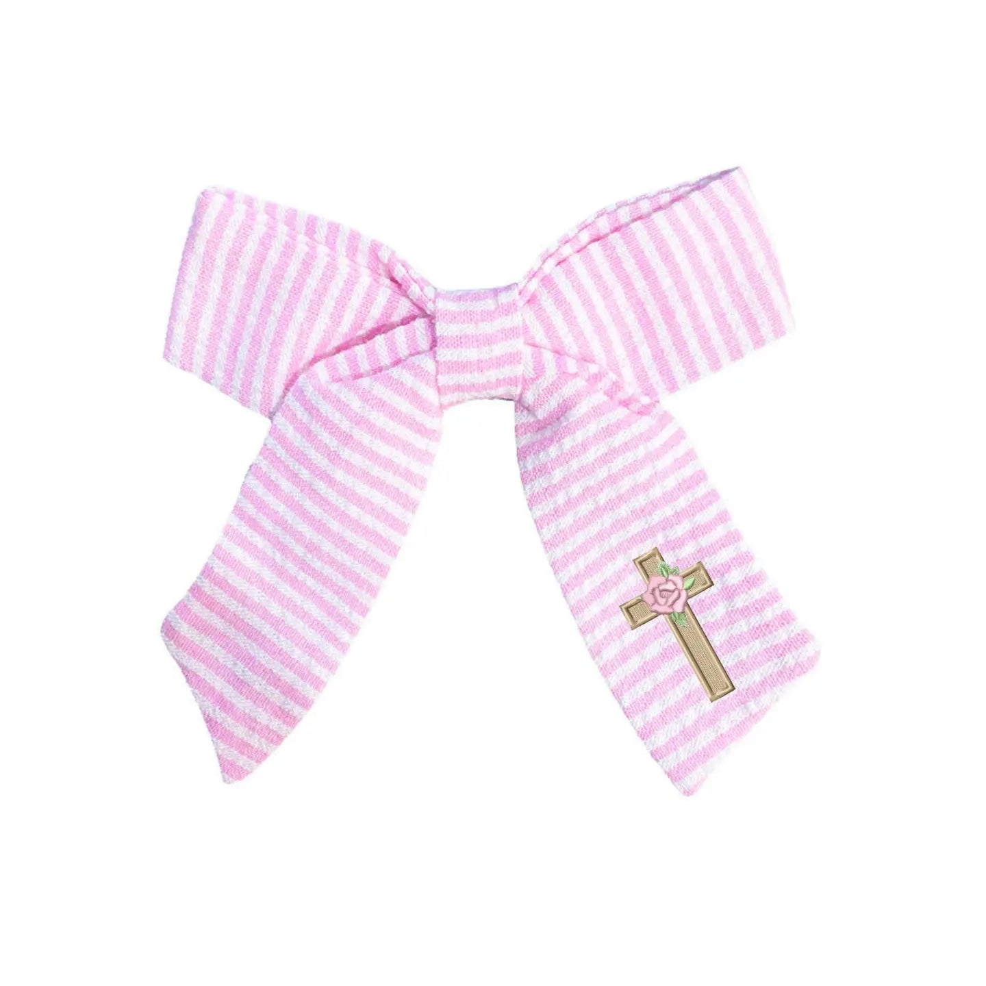 Cross Hair Bow, Pink