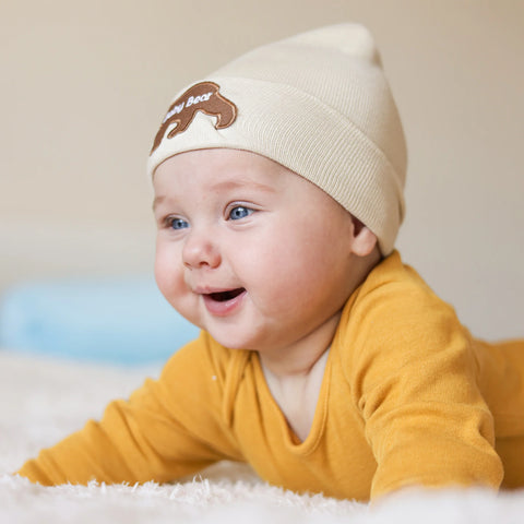 Oatmeal Beanie Bear Patch