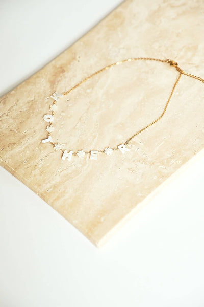 Mother Necklace - Gold + Pearl