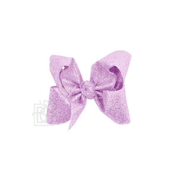 Glitter Metallic Bow on Clip