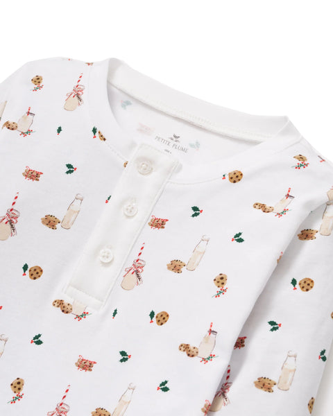 Kid's Pima Snug Fit Pajama Set in Yultide Treats