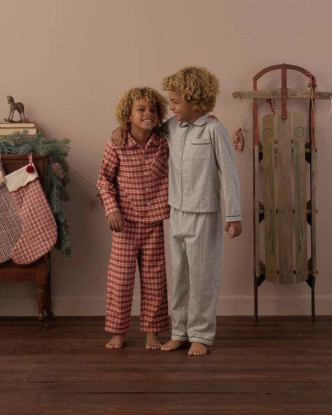 Long Sleeve Pajamas Ruby Plaid