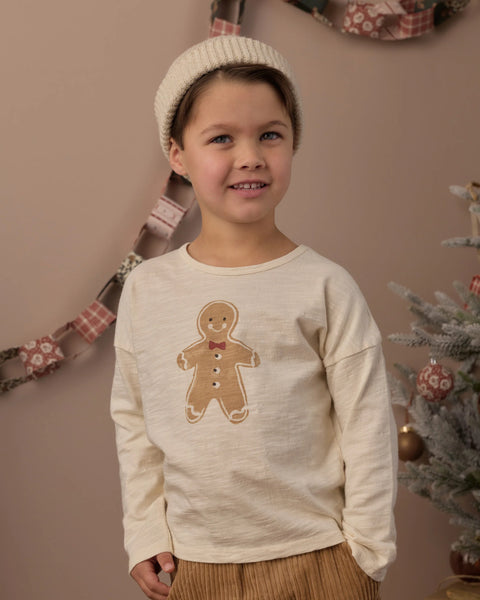 Long Sleeve Tee Gingerbread Man