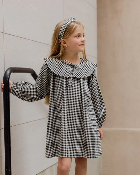 Mini Dress || Black Gingham