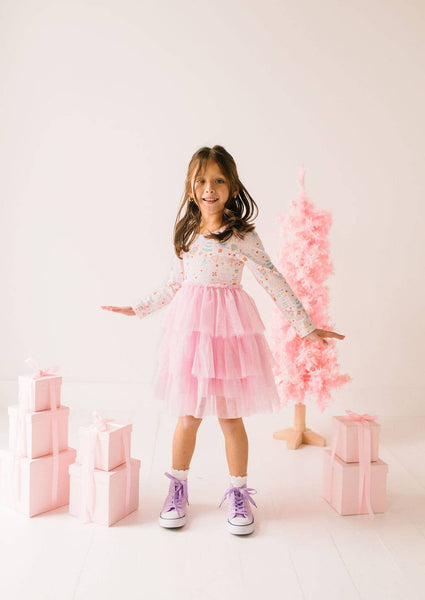 Layered Tutu Dress in Sugar Plum