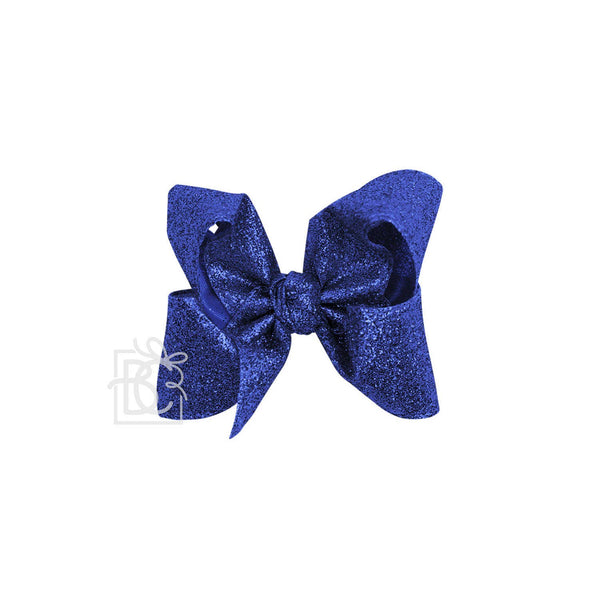 Glitter Metallic Bow on Clip