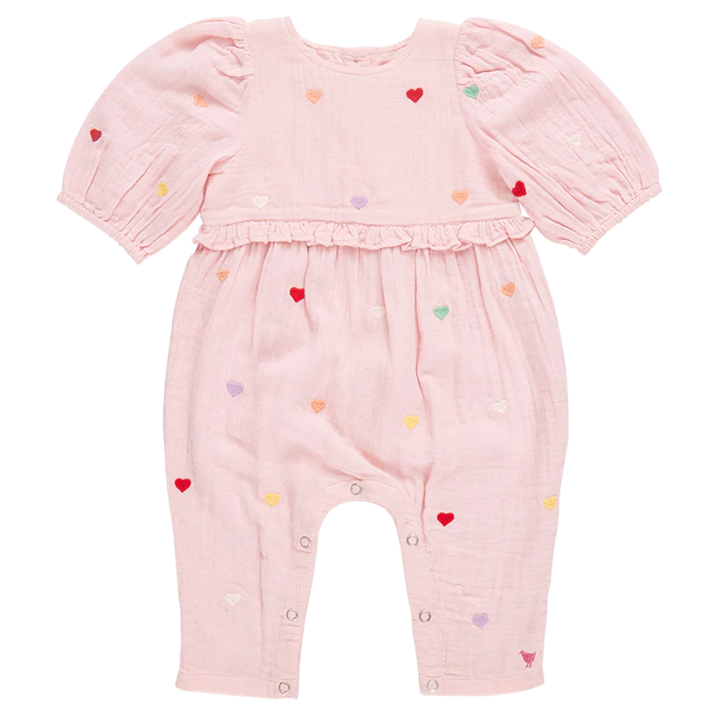 Baby Girls Brooke Jumper - Candy Heart Embroidery