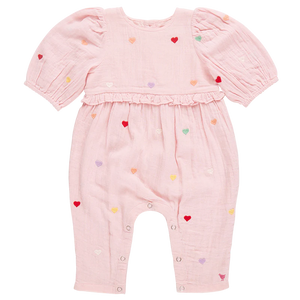 Baby Girls Brooke Jumper - Candy Heart Embroidery