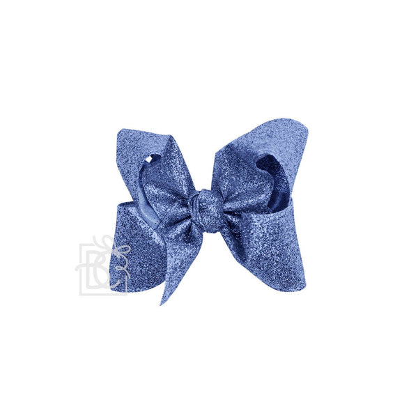 Glitter Metallic Bow on Clip