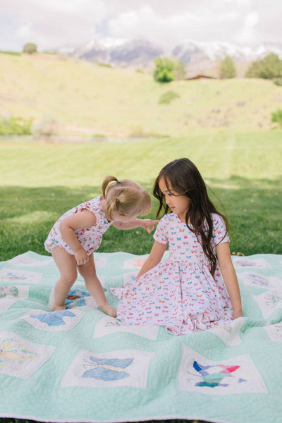 Classic Twirl Dress in Butterfly Rainbow