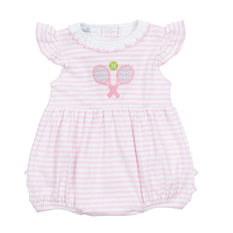 Courtside Cuties Applique Bubble - Pink