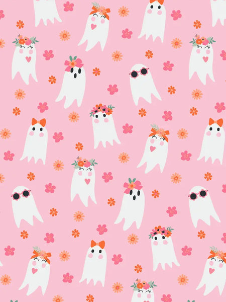 Olivia Dress in Floral Ghost | Girls Halloween Dress