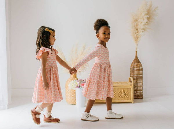 Gwendolyn Ruffle Dress in Petal Pop