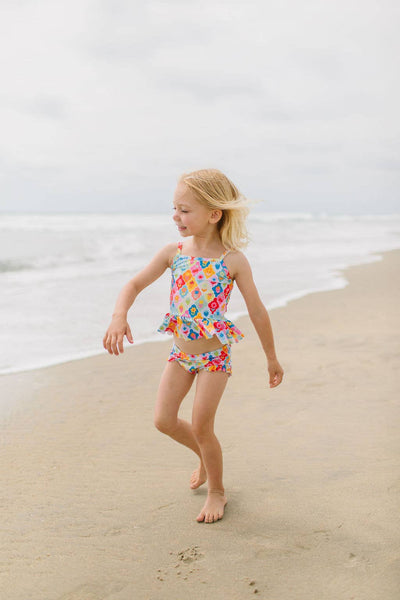 Emma Swim in Sunshine Tiles | girls swim