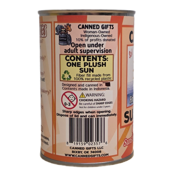 Fort Myers FL Edition - Sol the Canned Sunshine - Sun Plush